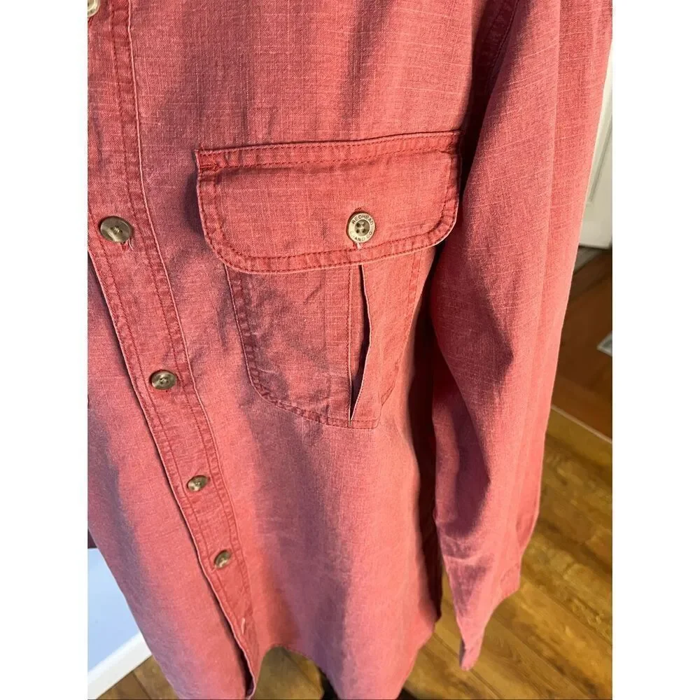Redhead Men's Size Medium Dusty Pink Long Sleeve Button Down Shirt Western
